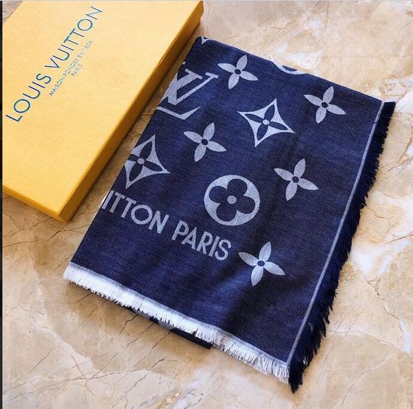

wholesale-the famous style 100% silk scarves of woman and men solid color gold black neck print soft fashion shawl women silk scarf square, Blue;gray