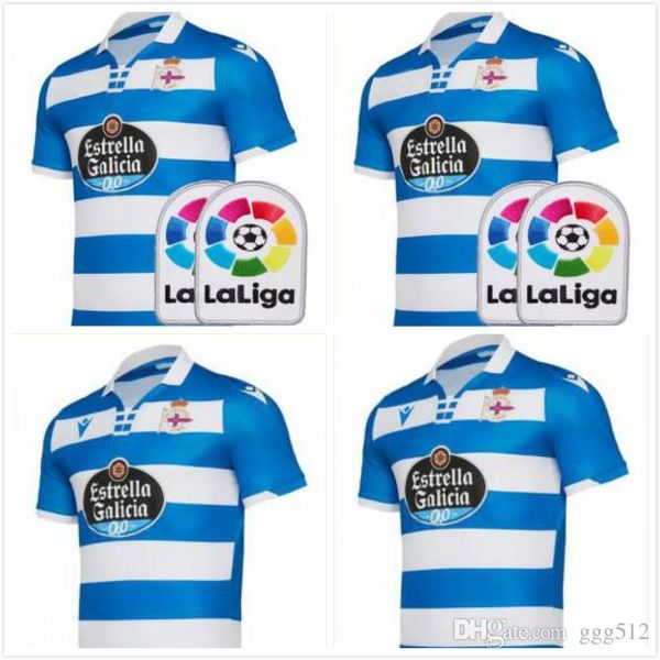 

19 20 deportivo la coruna soccer jerseys camisetas de fÃºtbol rober pier exposito juanfran diego rolan cartabia 2019 2020 football shirts, Black;yellow