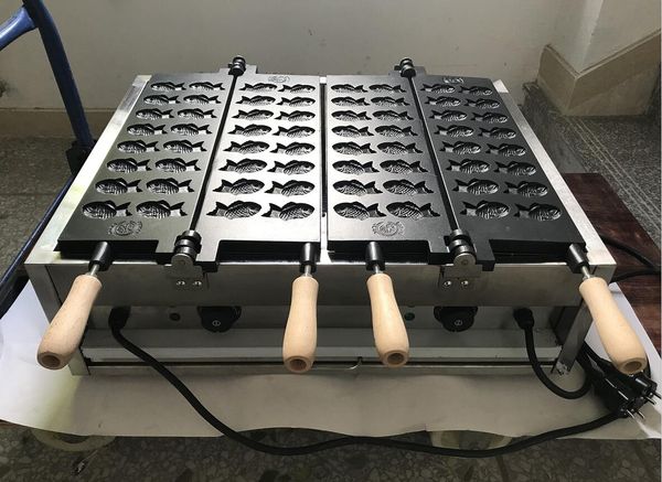 

mini 32 fish waffle maker non stick coating japanese style small taiyaki machine