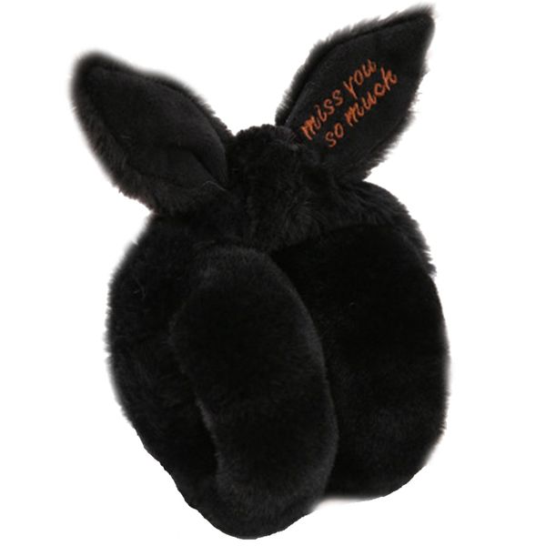 

2019 women kawaii winter warm soft letter printed bow womens cover ear folding cotton plush students cute ladies ear warmers, Blue;gray