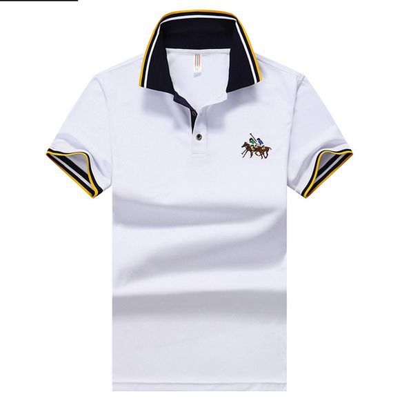 

Mens Tshirts Fashion Short Sleeved POLO Embroidery Tees Mens Lapel Tops Summer Male Clothing