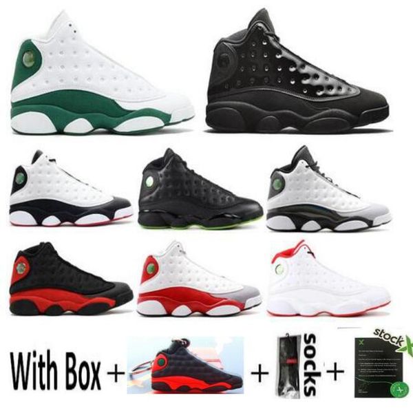 

wholesale 13s mens basketball shoes black cat bred chicago history of flight hyper royal wheat 13 trainers sneaker men sports shoe size 8-13