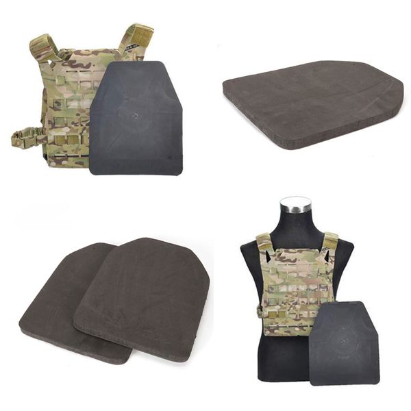 

2pcs wargame tactical soldier gear eva body carrier vests sapi plate dummy foam hunting vest 2cm armor plates, Camo;black