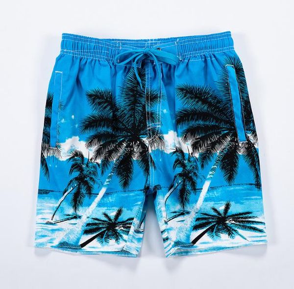 

beach vacation summer mens shorts loose 3d print quick dry men designer clothing coconut tree breathable male shorts, White;black