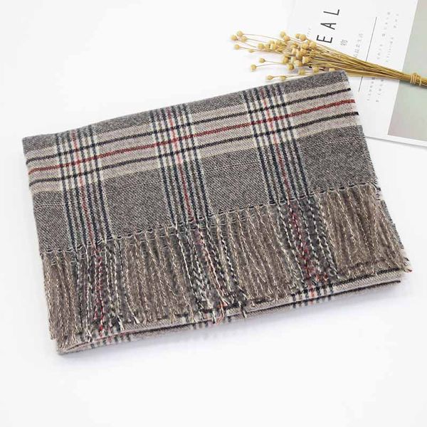

fringed shawl scarf new women's scarf in autumn and winter korean version of the large plaid solid color imitation cashmere scarf dhl, Blue;gray