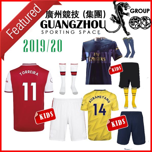 

19 20 ar en kid kit occer jer ey home red new 2019 away cami eta de fÃºtbol yellow third dark blue child maillot de foot jer ey hirt