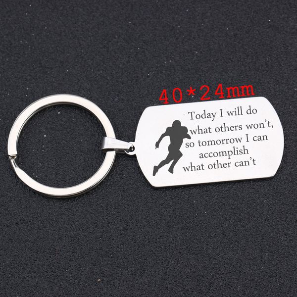 

inspire keyfobs today i will do what others won't so tomorrow i can accomplish what other can't fashion hard key ring, Silver