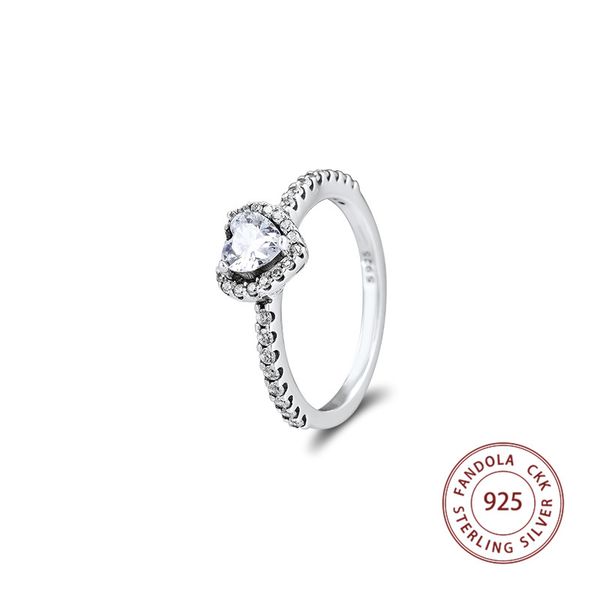 

100% реальные 925 sterling silver ring женский четкие cz звезды обручальные кольца для ювелирных anillos женщин engagement rings моды, Golden;silver