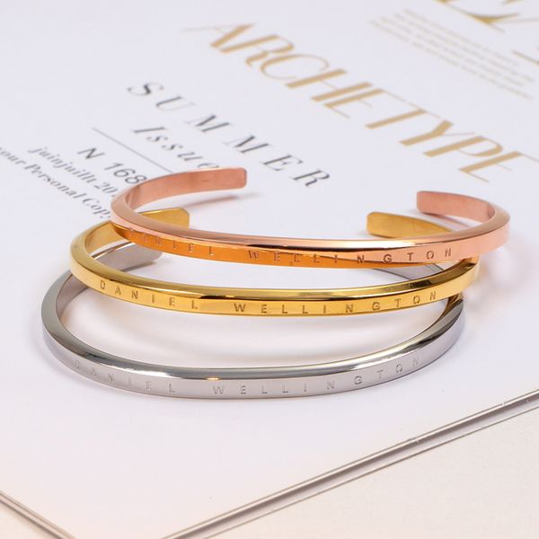 

New Fashion Hot sale stainless steel Design Bracelets & Bangles for women men pulsera thin DW cuff love bangles lover gift to choose