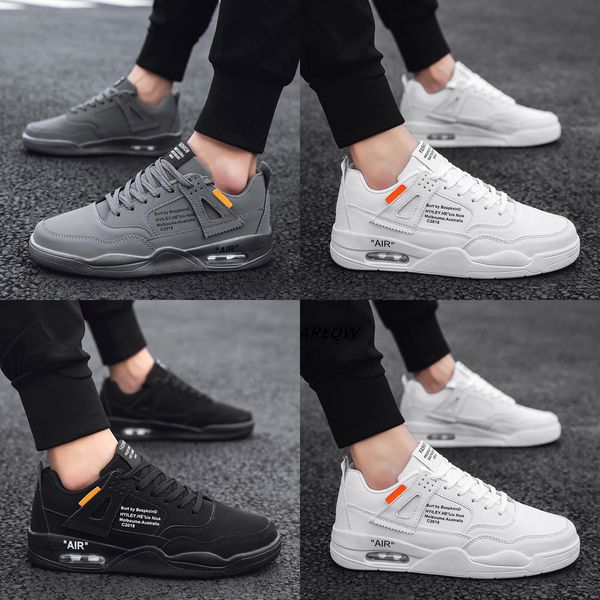 

men's korean version of breathable casual shoes with solid color men's wear and odor-resistant waterproof sports shoes 2019, Black