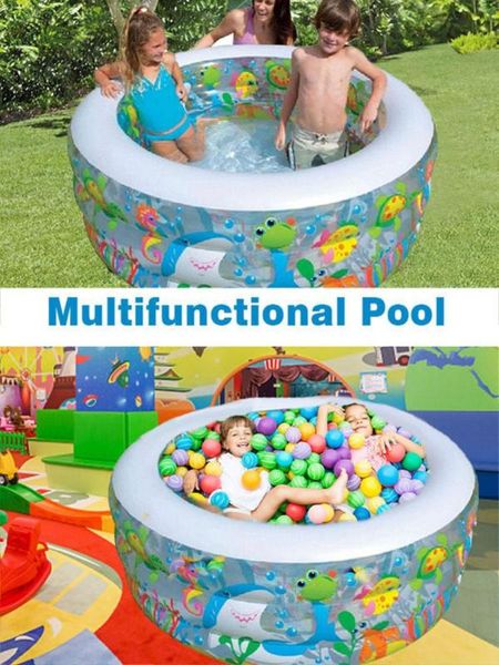 

pool & accessories inflatable swimming for family square round shape durable blow up outdoor paddling boys girls adults