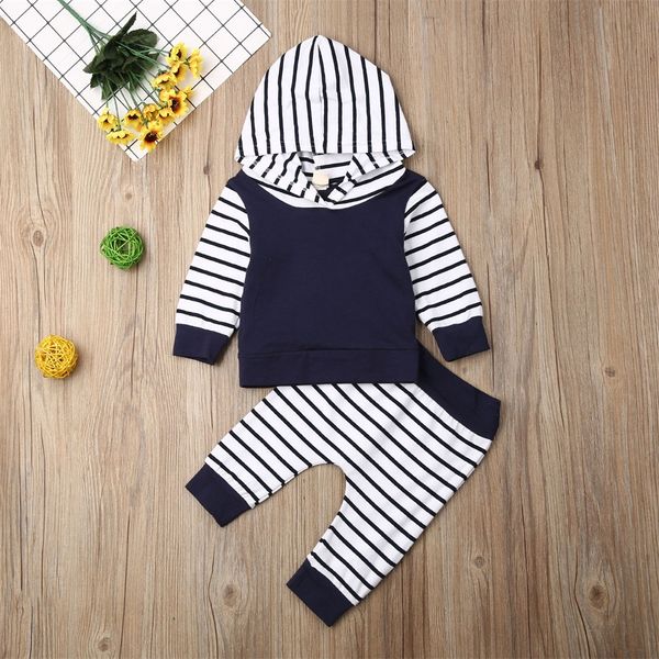 

2020 newborn infant baby boy clothes sweatshirt hoodies +pants legging outfit baby boy clothes, White