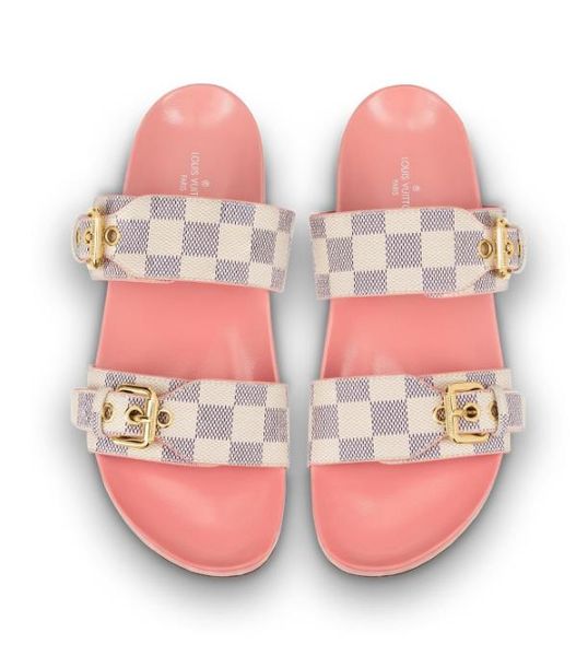 

Branded women canva bom dia flat mule lide andal fa hion lady letter print leather rubber ole lipper