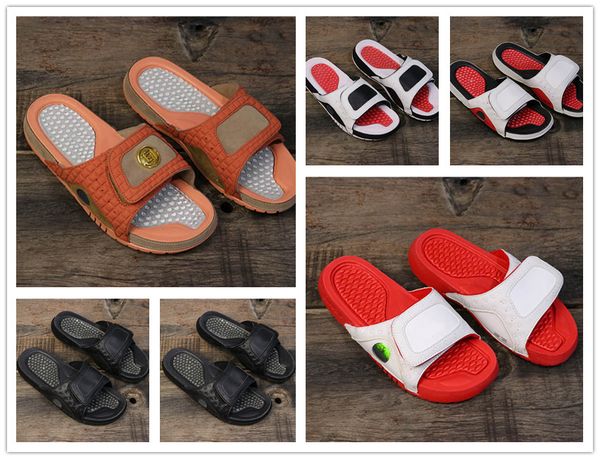 

clot x hydro 13 terracotta blush chicago black cat men women rubber sandals sepia stone white red summer slipper jumpman