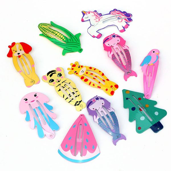 

diy simple multi felt cartoon twist hair pins style of hair cropped close to the scalp with hairclip hair styling tools accessories qynhy, Black;brown