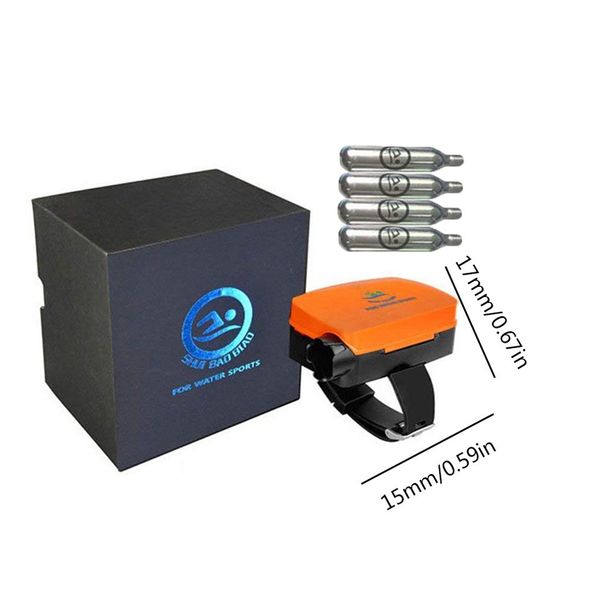 

waterproofing protection tool lifesaving bracelet water airbag inflatable emergency novice diving essential self-rescuer