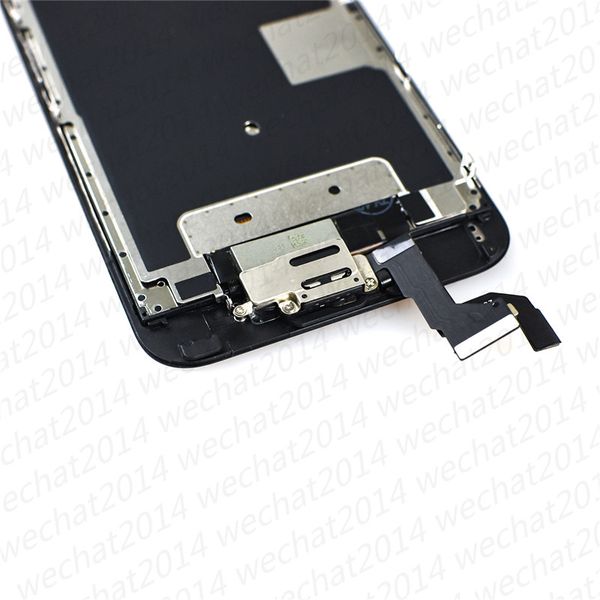 Display LCD testato al 100% Touch Screen Digitizer Assembly Parti di ricambio con fotocamera frontale Piccole parti per iPhone 6 6s Plus DHL gratuito