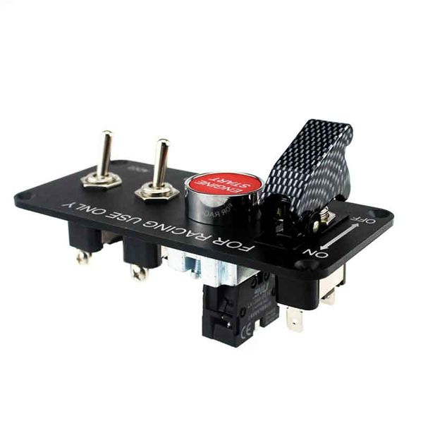 

4 group toggle switch panel for racing car carbon fiber ingition switch panel engine start push button