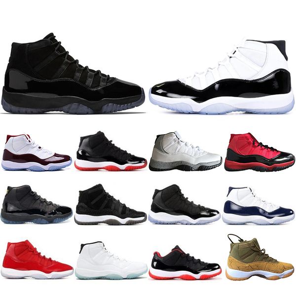

New Style 11 11s Mens Basketball Shoes Concord 45 Atmosphere Grey Platinum Tint Space Jam Gym Red Designer Men Sport Sneakers US 5-13