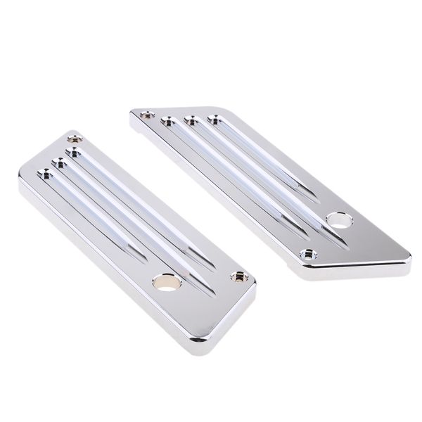 

chrome billet latch cover for harley touring saddlebag 93-13