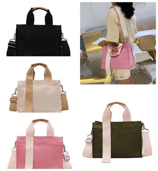 

fashion large crossbody bags for women 2019 canvas shoulder messenger bag for girl black ladies phone purse