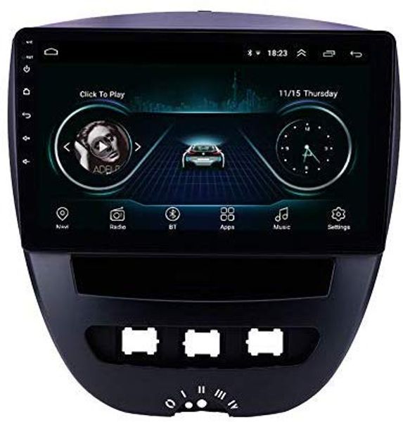 

для toyota aygo 2005-2014 android 9.0 gps head автомобильного блока навигации авто радио стерео player 10.1 дюймов