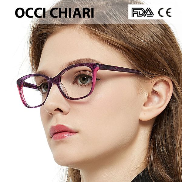 

occi chiari 2018 fashion rectangle myopia glasses women clear lens trendy optical eyeglasses eyewear frames spectacles w-canu, Black