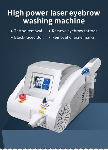 

laser tattoo eyebrow removal 2019 pigment removal machine heat 1064nm 532nm 1320nm nd yag beauty tools, Black