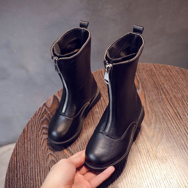 

girls boots botas moto toddler baby kids children girl shoes zapatos sapatos bota infantil chaussure, Black;grey