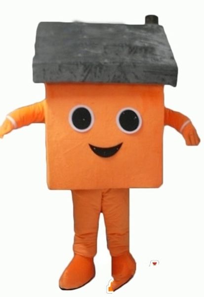 

custom new orange house mascot costume ing, Red;yellow
