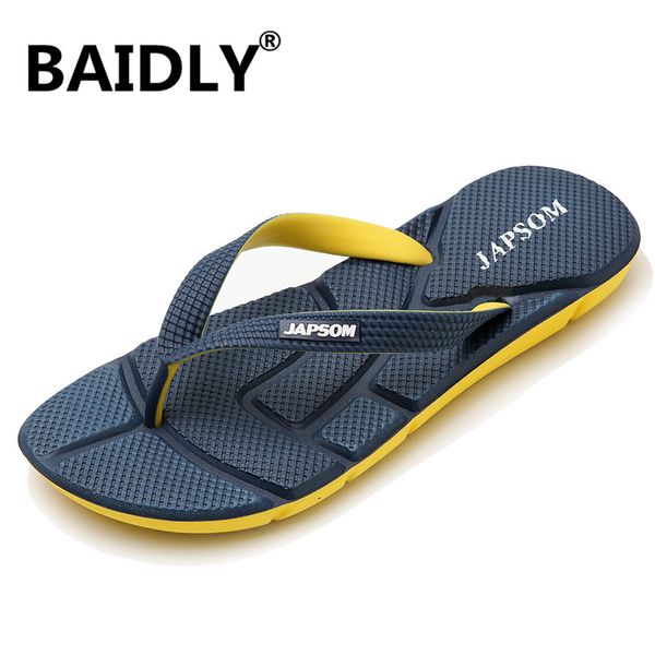 

new summer cool water flip flops men soft massage beach slippers fashion man casual shoes zapatos hombre, Black