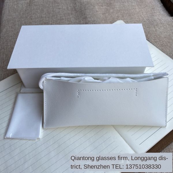 

thousands of gm sunglasses packaging gift box sun handbag glasses leather drawstring white original set box full set with handbag, Blue