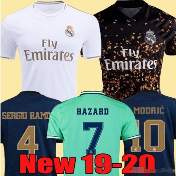 

2019 20 real madrid soccer jersey hazard home away soccer shirt asensio isco marcelo madrid kids kit football uniforms, Black;yellow