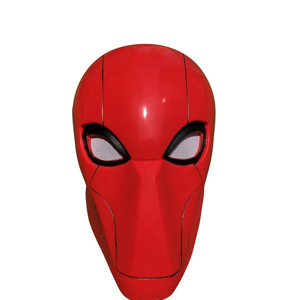 

anime justice league cosplay mask red hood mask full head latex halloween party cosplay props halloween costume accessory