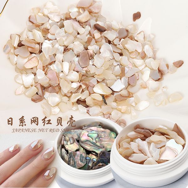 

shells nail ornaments large shells nails natural abalone slices, Silver;gold