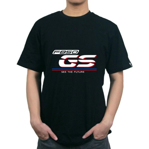 

f850gs f850 gs motorcycle good quality cotton t shirt men o-neck casual print t shirt business, White;black