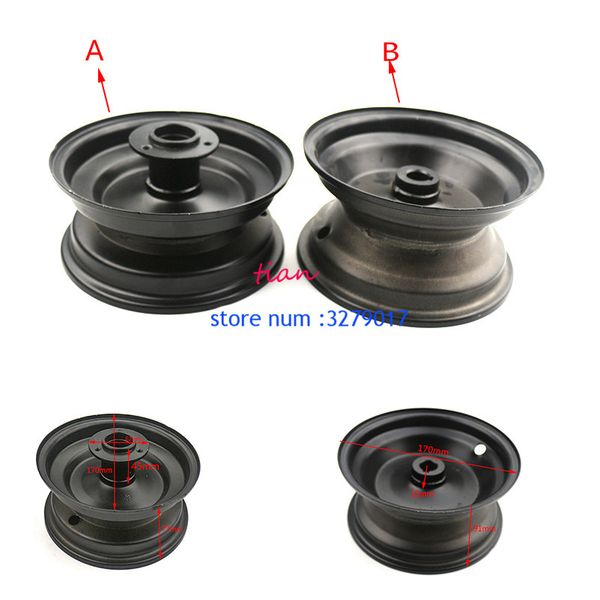 

6 inch rims front and rear wheel hub accessories use 145/70-6 tyres tires for 50cc 110cc atv go kart buggy razor scooter