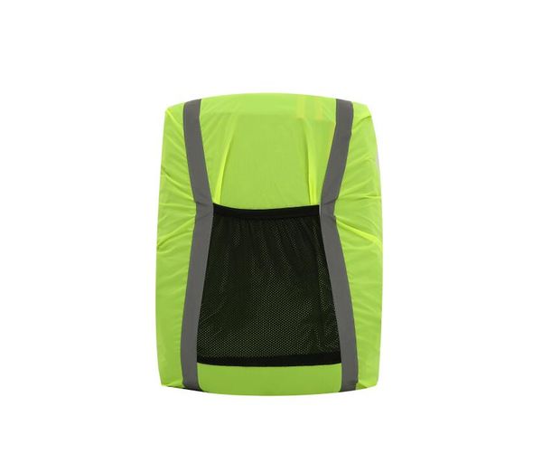 

high visibility reflective waterproof bag cover safety protection cover with small mesh bag for outdoor sports