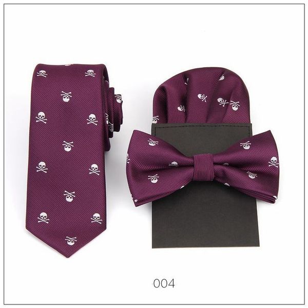 

мужская галстук галстук платок набор череп шуры кармана квадратный полиэстер бантом бабочка свадьба боути галстук prefold платочки, Black;blue