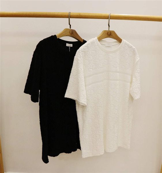 

mens designer t shirt fashion 2020 new arrival summer tees breathable short tees hollow out luxury t-shirts, White;black