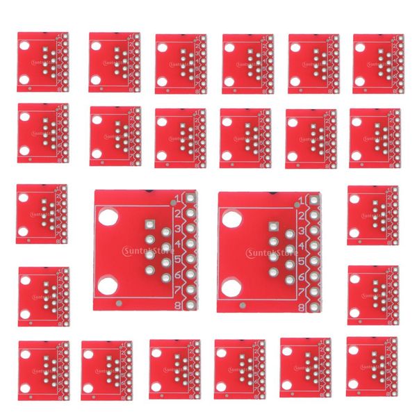 

модуль breakout board 24pcs разъем rj45 для ethernet jacks - красный