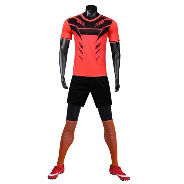 

New Men's Sports Football uniform hot selling Customized Putuan Training Suit Breathable 2019 Short Shirt 254