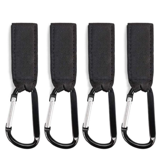 

4pcs clip pram hanger stroller hook accessories wheelchair universal shopping bag carabiner carriage baby
