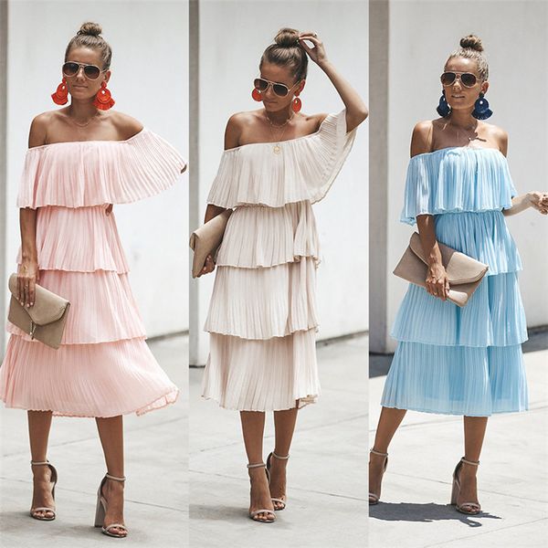 

Bohemian Summer Women Dress 2019 Vintage Elegant Dresses Sexy Party Night Midi Dress