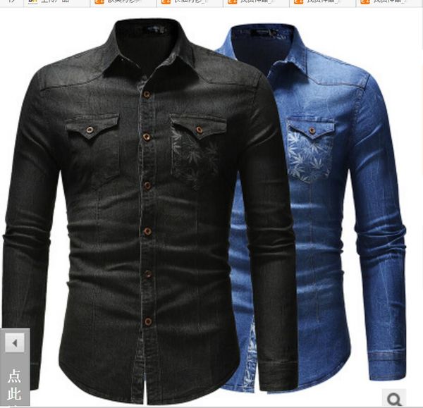 camisas jeans para hombre