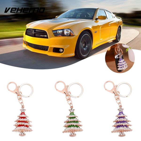 

dazzling christmas tree diamond pendant xmas car key chain gift creative