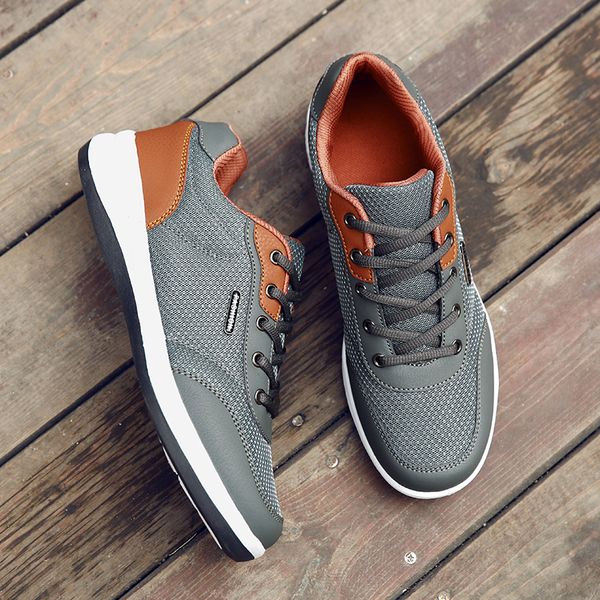 

2019 new men shoes lace-up fashion breathable men casual shoes brand sneakers flats tenis masculino zapatillas hombre, Black