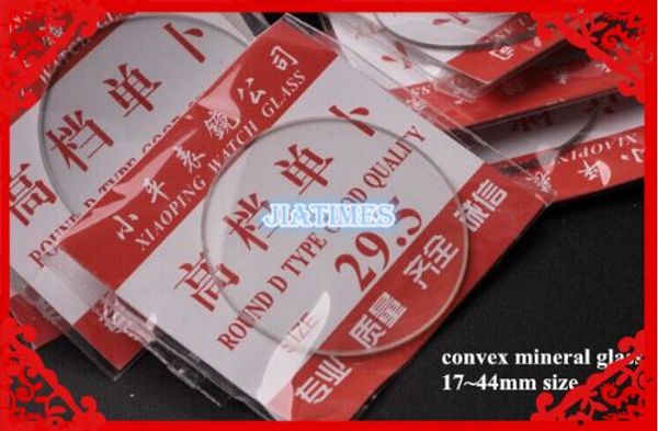 

wholesale 100pcs 16-45mm convex mineral watch glass watch crystal for repair