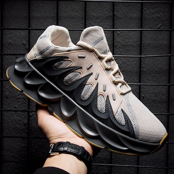 

ins daddy shoes men lighted sneakers summer zapatillas deportivas hombre fashion breathable casual shoes sapato masculino, Black