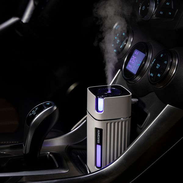 

portable air humidifier 300ml advantage ultrasonic car usb aroma essential oil diffuser color led lamp humidificador mist maker